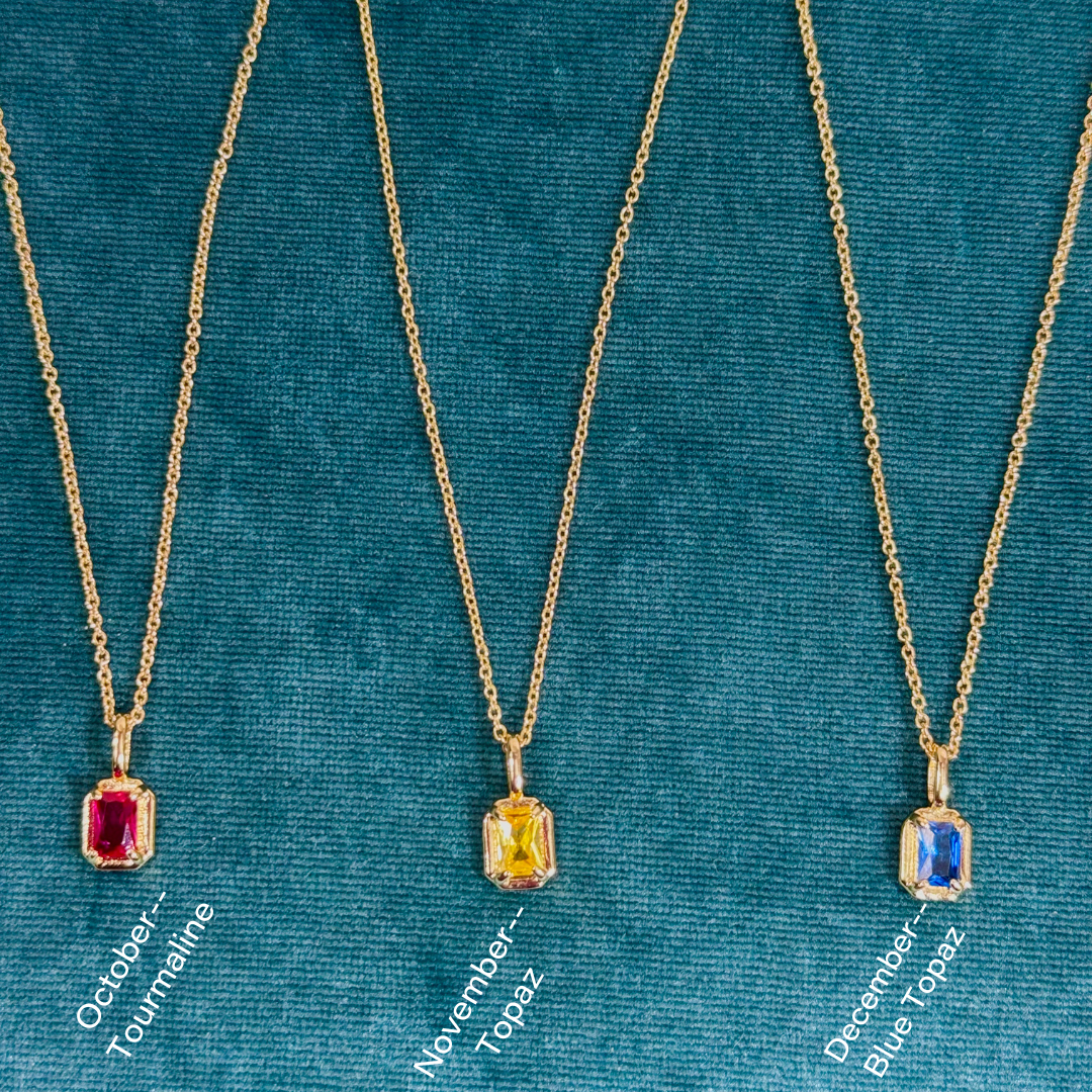 Dainty Birthstone Necklace