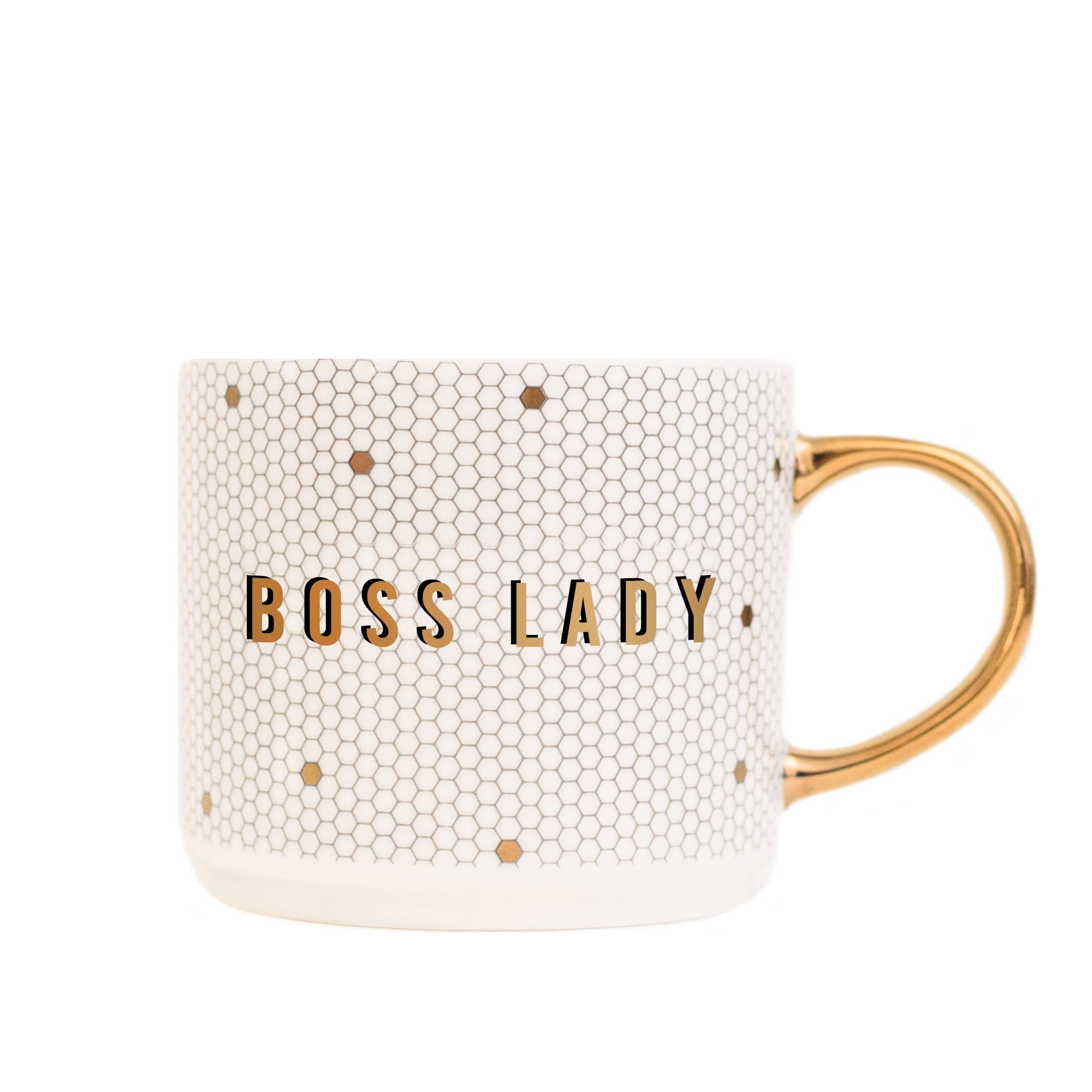 Cookie Boss Metallic Sand Carved Mug